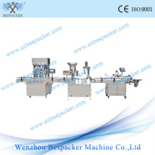 Automatic Liquid Bottle Filling Inserting Capping Labeling Machine